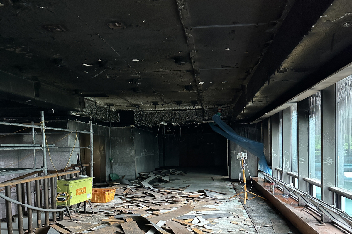 건물 화재 복구